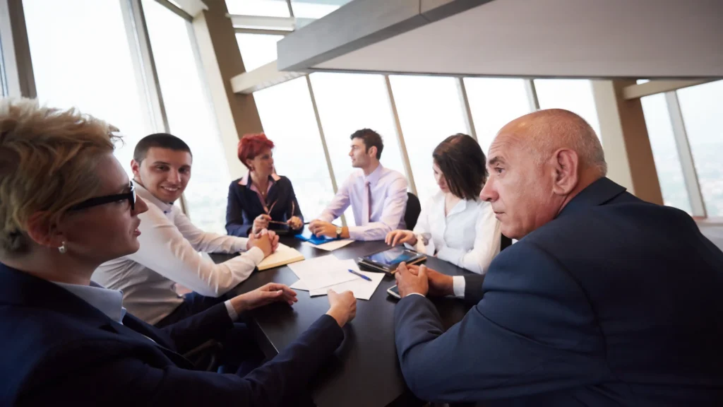 Business people planning their next GlobalMeet virtual event