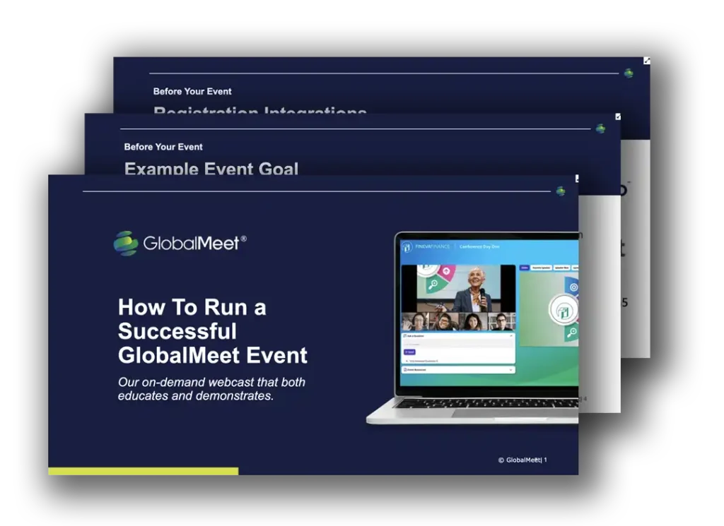 image promoting globalmeet's demo "how to hold a successful globalmeet event"